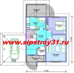 sipstroy31-60 проект дома из сип-панелей СМЛ, OSB.